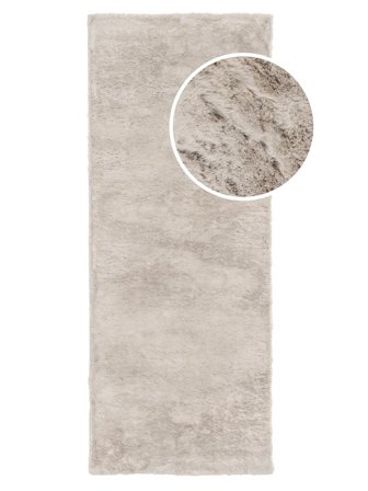 Tappeto Peloso Ember Beige Chiaro Piccolo Oeko-Tex