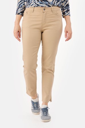 JENSEN - Bukser 7/8 Jane - Sand - Curvy Fit