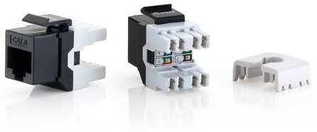 Equip CAT.6 KEYSTONE JACK UNSHIELDED LSA SET OF 8PCS CABL