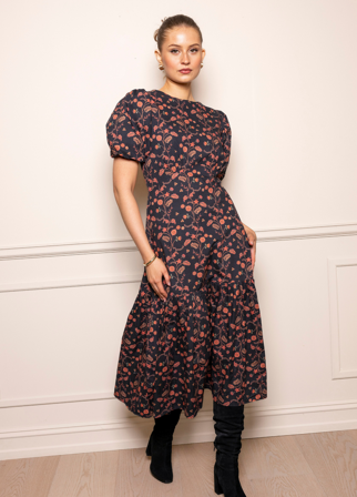 MISSMAYA - Johanna Dress Sangria Poplin - L