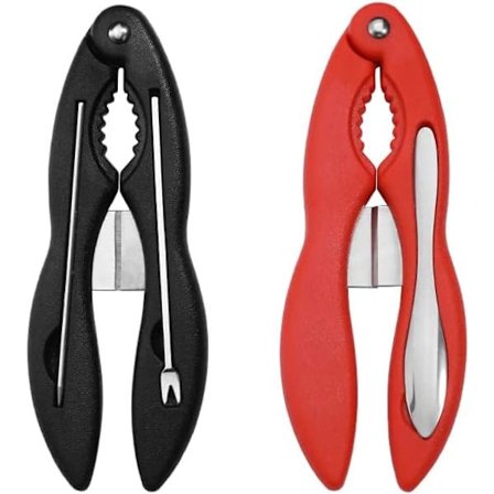 Skaldyrsredskaber, Krabbe- og Hummerredskaber, Krabbe- og Hummerredskaber, Skaldyrsfesttilbehør, Tilbehør til Krebsekogning, Rød+Sort-FS-