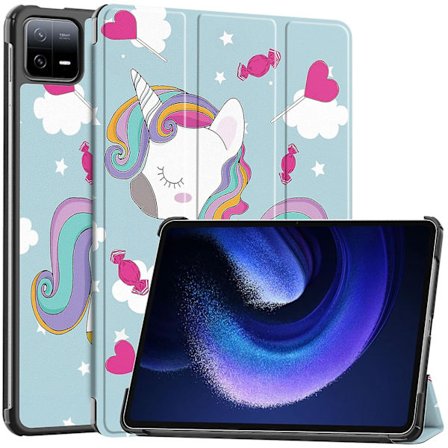 Målat läder Smart Tablet- case för Xiaomi Pad 6/6 Pro