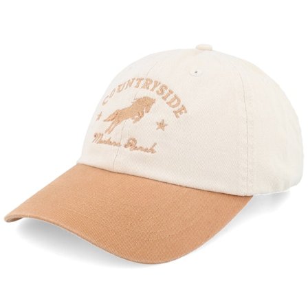 Wild Spirit - Beige unconstructed Caps - Countryside Montana Washed Stone/Wheat Dad Cap @ Hatstore