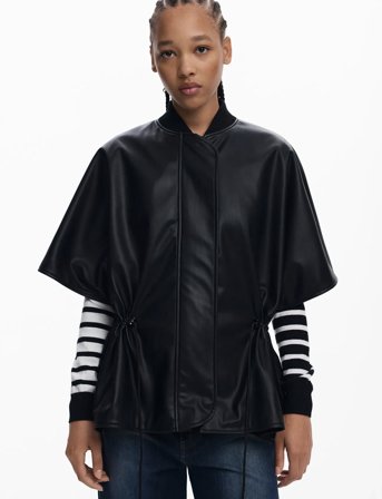 Desigual Poncho Revival Richmond - Black - ONE SIZE