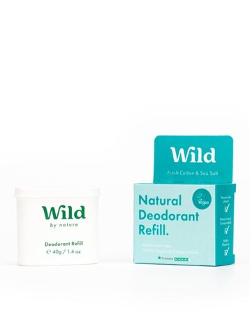 Wild Deo Cotton & Sea Salt deodorant refill 40 g