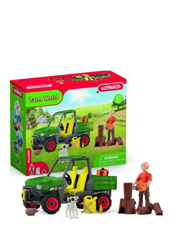 Schleich Working In The Forest Toys Toy Cars & Vehicles Toy Vehicles Tractors Multi/patterned Schleich