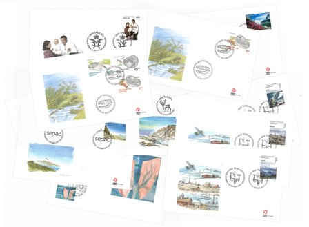 Grønland - Førstedagskuverter - 17 forskellige