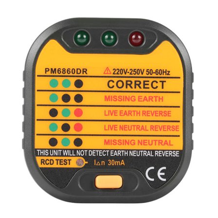 Automatisk elektrisk kontakt tester 50-60Hz EU-plugg PM6860DR