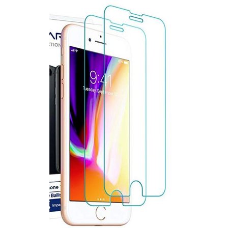 2 st härdat glas för iphone 7+/8+