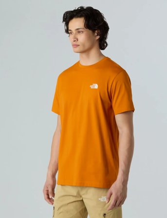 The North Face M Ss Simple Dome Tee - Orange - L