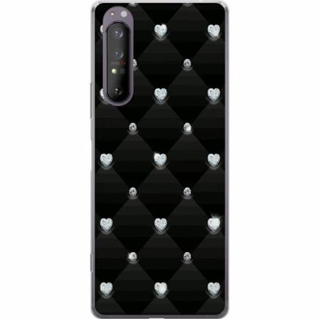 Sony Xperia 1 Ii Genomskinligt Skal Bling Heart