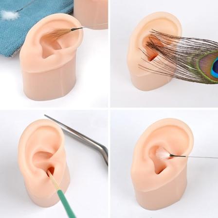 Mjuk silikonöra modell Fake Ear inlärningsverktyg Delikat Texture Vänster
