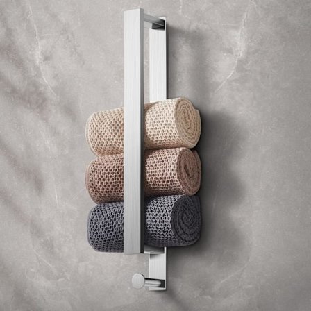 Håndkleholder for bad, selvklebende veggmontert håndkleholder,