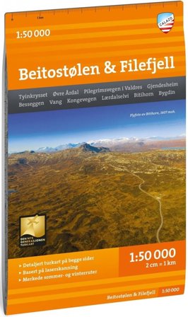 Calazo Turkart Beitostølen & Filefjell 1:50 000