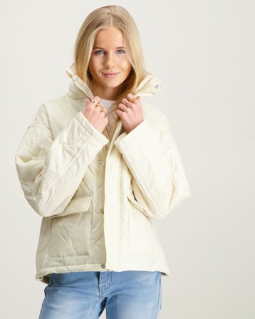 RYVLS Quilted Jacket Beżowy Kurtki Dziewczyna - Kids Brand Store