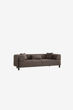 Hanah Home - Sofa med 3 sæder Gio - Brun - 3-pers. sofaer - Fra Homeroom
