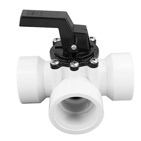 3-tieventtiili naaras G11/2 tuuman naaraspuolisella kierteellä, muovinen varaosa Zodiac Jandy 4715 uima-altaaseen ja kylpylään