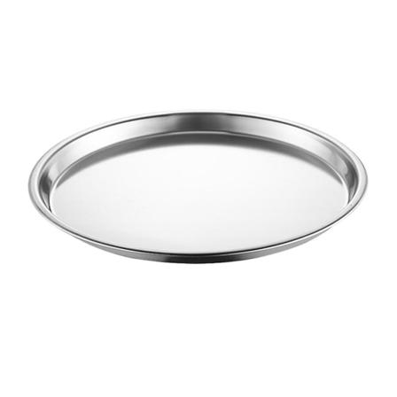 Dessertfat, Campingtallerkener, Rustfritt Stål Tallerken, Metall Middagstallerken, Tinn Tallerkener, Spise Mat Oppbevaring Silver 16X16X1.3CM