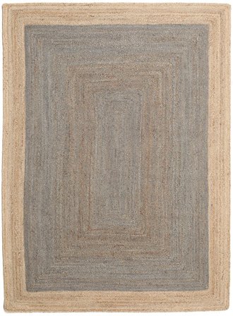 Frida Frame Indoor/Outdoor Rug 160X230 Grey/Beige Plain (Single Colored)