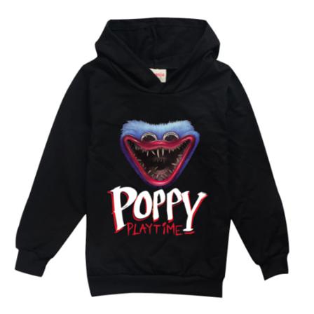 Kid Poppy Playtime Huggy Wuggy Casual Hoodie Långärmad Tröja