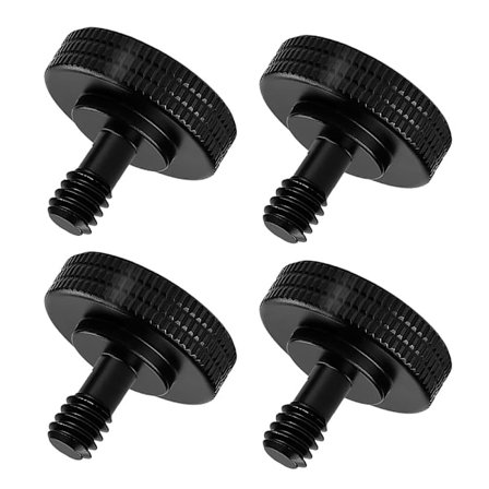 4 kpl 1/4" Uros - 1/4" Naaras Kamera Pikakiinnitysruuvi, ZQKLA