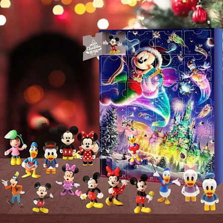 2025 Julkalender Jul 24 Dagars Nedräkningskalender Blind Box Holiday-Mickey Mouse Blind A Box