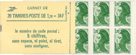 Frankrig 1984 - Frimærkehæfte YT 2318-C1 - Postfrisk