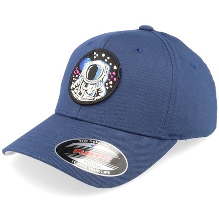 Kiddo Cap - Kids Astronaut Navy Flexfit Flexfit Blue Cap - @ Hatstore