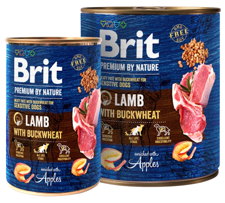 Brit Premium by Nature Lamb with Buckwheat märkäruoka, 400g