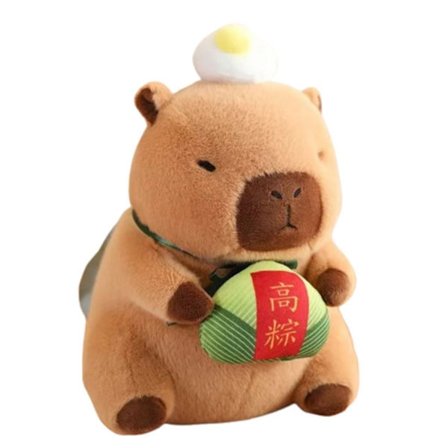 Simulerad Zongzi Ris Capybara Docka Capybara Plyschdocka Födelsedagspresent