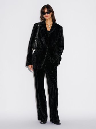 Holzweiler Cygnet Velvet Blazer - Black - Women's - 34