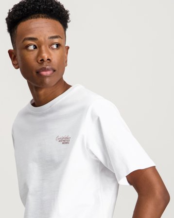 Jack & Jones JJROAR TEE SS CREW NECK JNR Vit Tröjor Kille - Kids Brand Store