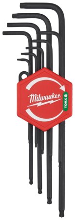 Milwaukee 4932492693 Torxnøkkelsett L-formet, 9 deler, Håndverktøy