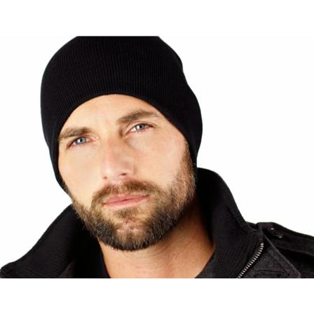 Svart Beanie Mössa Utan Uppvik Med Det Rätta "stuket"