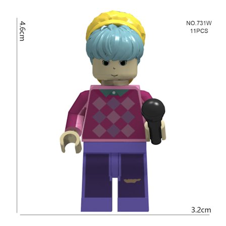 K-Witcher Lumira Zoe Byggklossfigur – K-POP Anime Leksak för Barn & Tonåringar