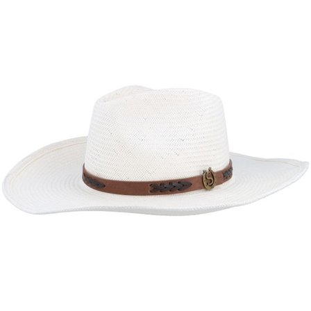 Stetson - Vit western Hatt - Toyo Bleached Western @ Hatstore