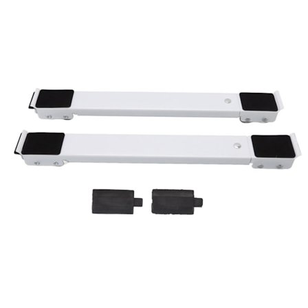 2 kpl ulosvedettävä laiteteline, kantaa 300 kg huonekaluja, siirrettävä rullateline, sisäänvedettävä säädettävä pohja valkoisella mustalla pyörällä