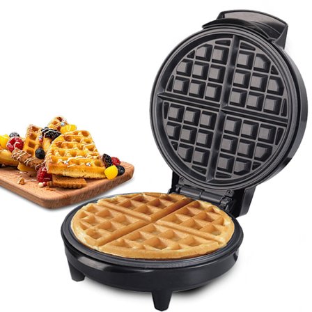 Mini Elektrisk Våffeljärn, Non-Stick Yta, Röd