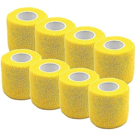 Self Adherent Cohesive Wrap Bandages Flexible Stretch Athletic Tape With Strong Elastic For Medical