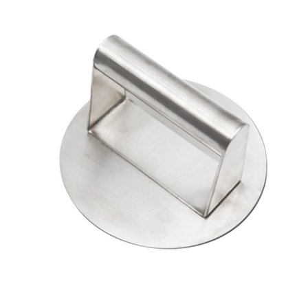 Ruostumattomasta teräksestä valmistettu hampurilaisen painaja, 5,5 tuuman pyöreä hampurilaisen murskain, Pro