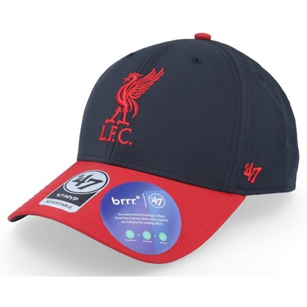 47 Brand - Football Zwart adjustable Cap - Liverpool Brrr Tt 47 Mvp Black/Red Adjustable @ Hatstore