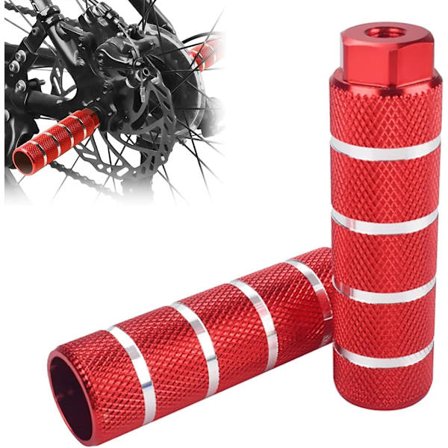 Sykkel fotpinner 8mm aluminium sklisikre BMX fotpinner universal, 1 par pedal fotpinner, sportstilbehør MTB, BMX, landeveissykler, MTB