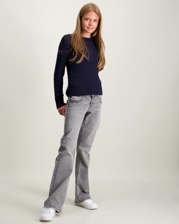 Gina Tricot Young Chunky basic flare jeans Grijs Jeans Meisjes - Kids Brand Store