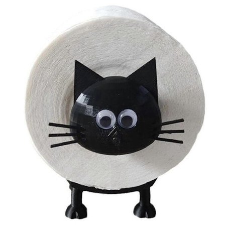 Katt Toalettrullholder Toalettpapirholder Badesett Papirhåndklerull Oppbevaring Søt Baderomsdekorasjon