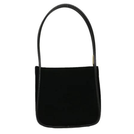 Gucci Vintage, Pre-owned Shoulder Bag Zwart, Dames, Maat:ONE Size,leer
