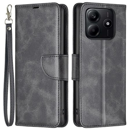 Xiaomi Redmi Note 14 4G Fodral Läder Solid Shark Svart