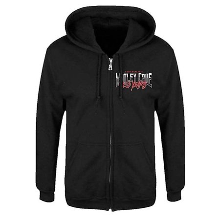 Motley Crue Unisex Vuxen 40 År Bakre Tryck Full Dragkedja Hoodie L