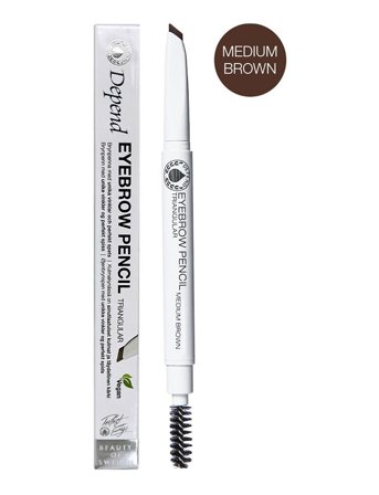 Depend Cosmetic Eyebrowpen. Triangular Mediumbrown - Nude - ONE SIZE