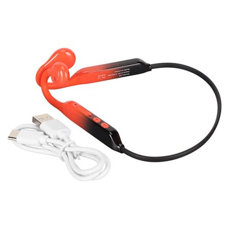 Bluetooth 5.0 Avokorva Kuuloluukuulokkeet IP56 Vedenpitävät Langattomat Urheilukuulokkeet Mikillä Juoksuun Musta Oranssi