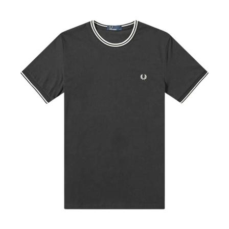 Fred Perry Twin Tipped T-shirt Sort, Herre T-shirts, Størrelse: M